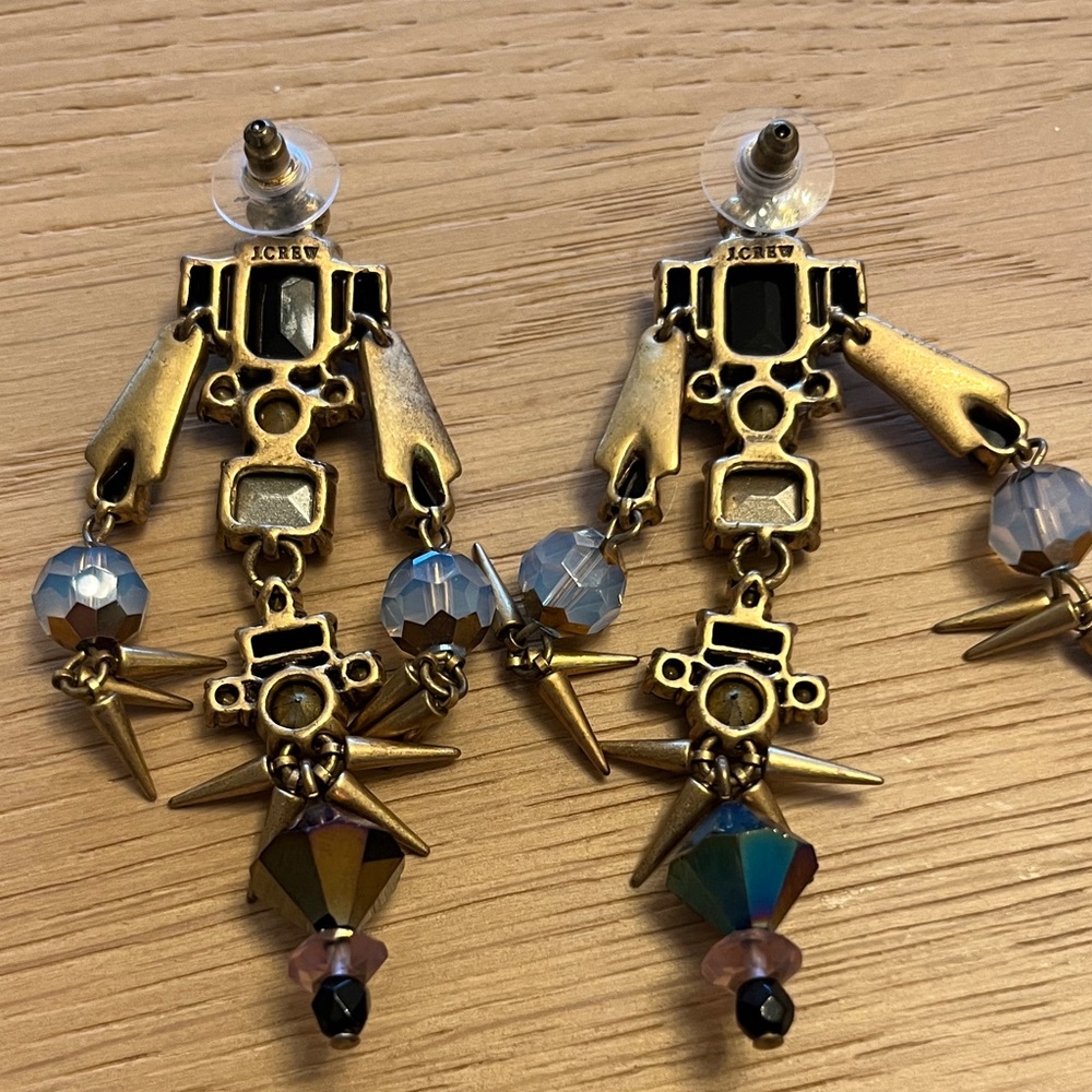 J. Crew Gold and Multicolor Earrings - Picture 2 of 3
